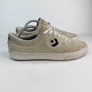 Converse Louie Lopez Pro Sneakers Low Top Suede Shoe 163262C White Gray M9 W10.5